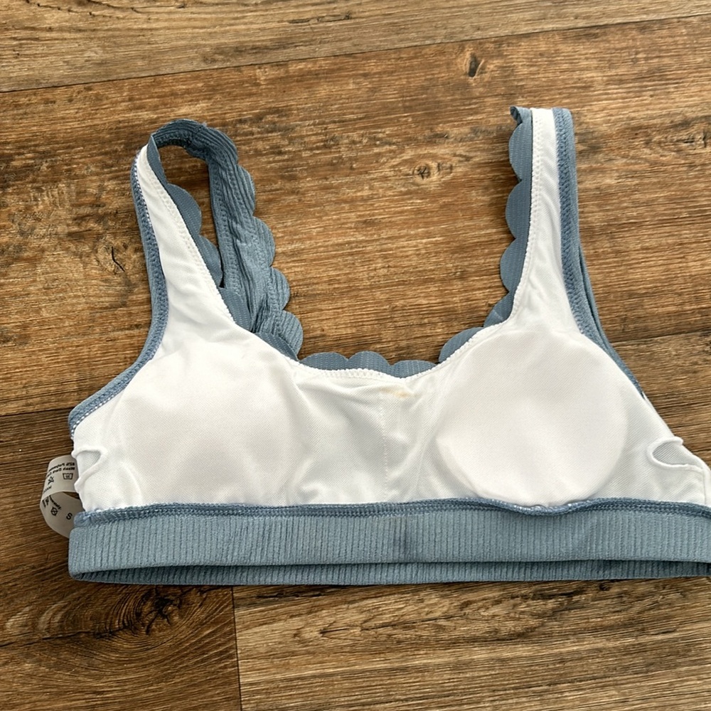 Scallop Edge Ribbed Bikini - Picture 4 of 5